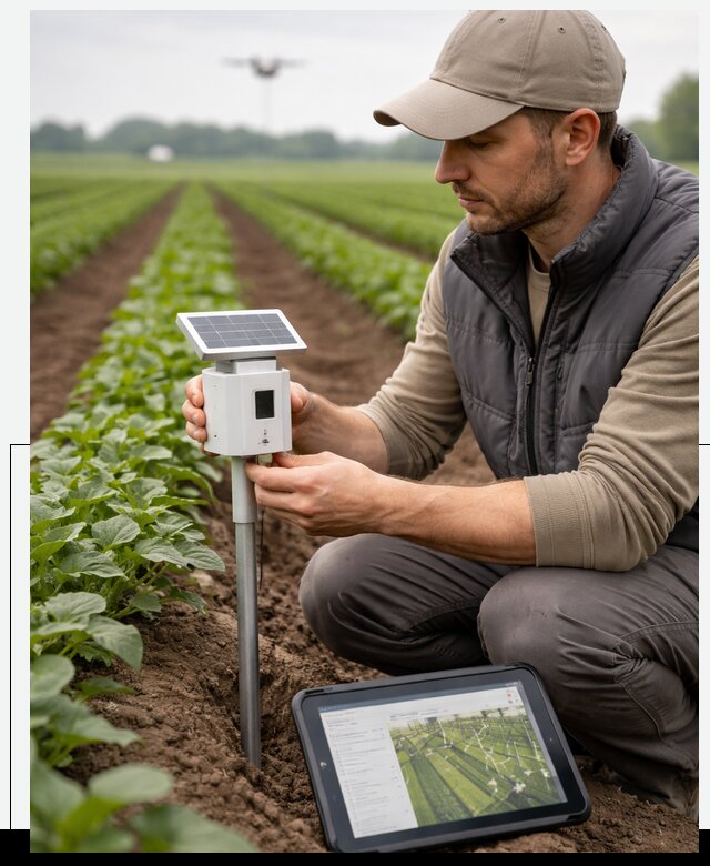 IoT мониторинг сельскохозяйственных полей и контроля в Курске