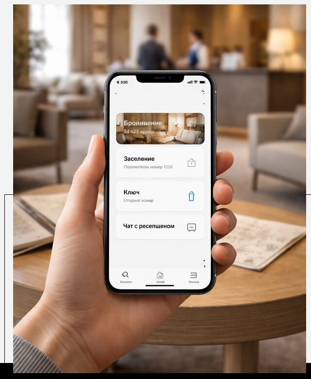 Мобильное приложение для гостей отеля в Курске, управление сервисом